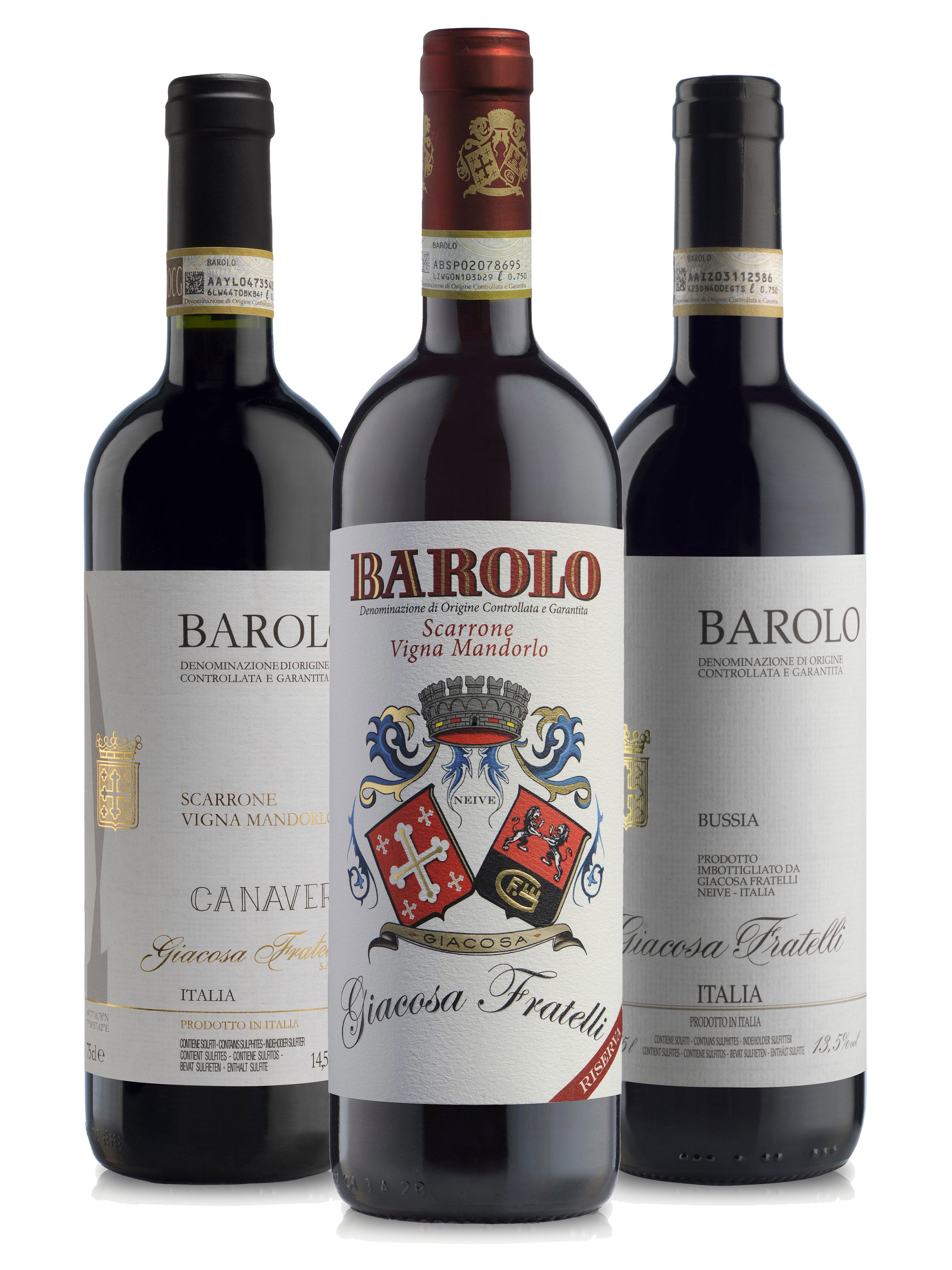 "Barolo's" Wine Box - 3 bottiglie x 0,75L
